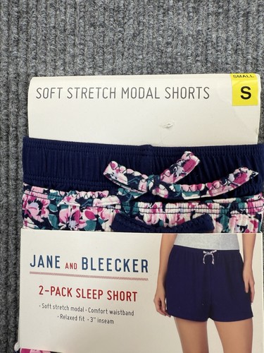Jane and Bleecker Ladies 2 Pack Sleep Pajama Stretch Modal Shorts Size Small New - Picture 5 of 9