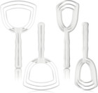 Mudder 4 Pcs Bone Dust Scraper Meat Fish Scale Remover Butcher Plastic Bone Scra