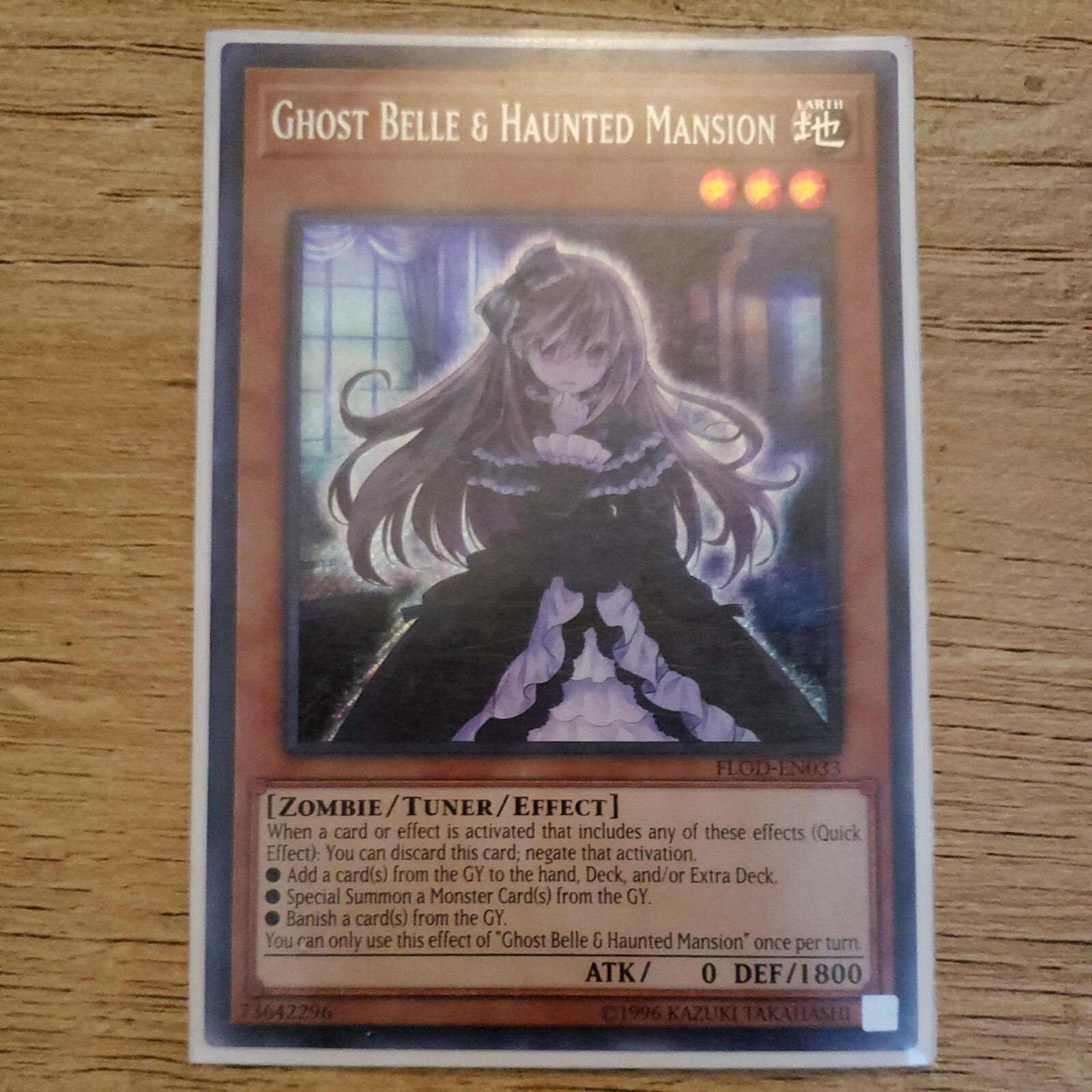 Yugioh Ghost Belle & Haunted Mansion FLOD-EN033 Secret Rare/Card Sleeve Niska cena wyprodukowana w Japonii