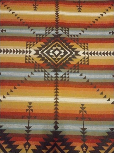 Pendleton Beaver State Pueblo Dwelling Heritage Blanket 65" x 78.5" Made In USA - Picture 6 of 23