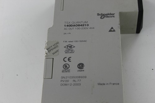 SCHNEIDER ELECTRIC 140DA084210 AC OUT 100-230V 4 X 4 PLC CARD - Picture 2 of 2