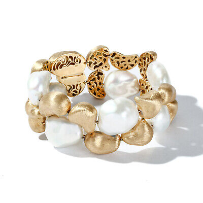 Rose Gold L-XL Bracelet 7.5-8.5" Details about PEARLS GENUINE BAROQUE WHITE PEARL Gold Rose Gold L-XL Bracelet 7.5-8.5" Details about PEARLS GENUINE BAROQUE WHITE PEARL Gold