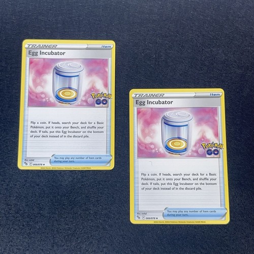 4x Pokemon TCG Egg Incubator 066/078 Pokemon Go Regular Uncommon NM/M P56 - Picture 2 of 5