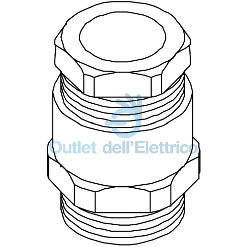 OBO 2082136 PRESSACAVO 163 MS PG13.5