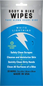 White Lightning Body & Bike Wipes BCW150102