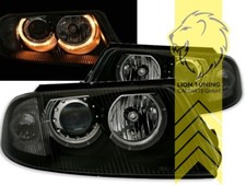 DEPO Angel Eyes Scheinwerfer für VW Passat 3BG Limousine Variant Cabrio schwarz