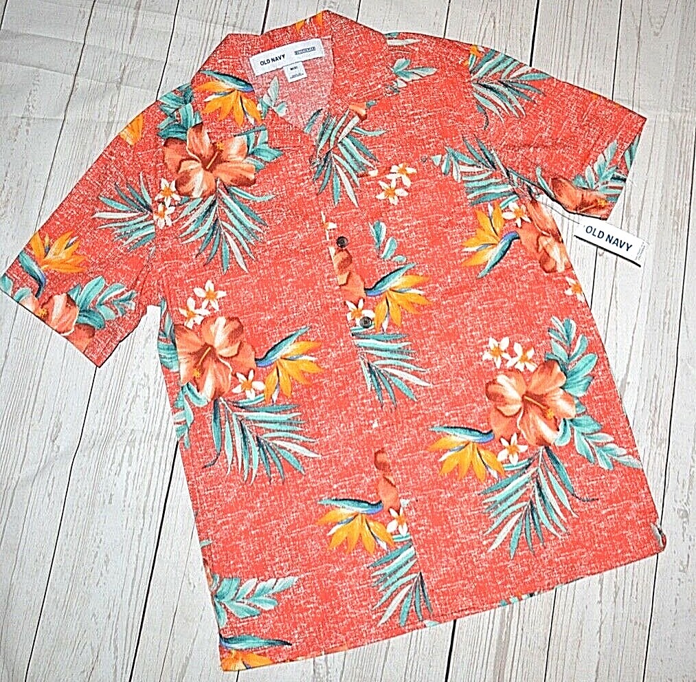 Women's hawaiian shirts old navy Clearance