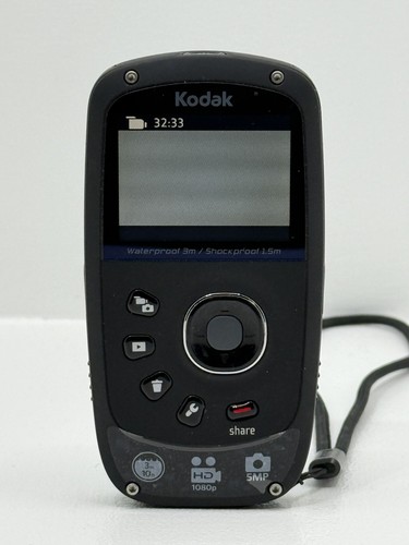Kodak PlaySport Zx5 HD Waterproof Pocket Video Easy Share Camera With 2GB SD - Picture 3 of 5