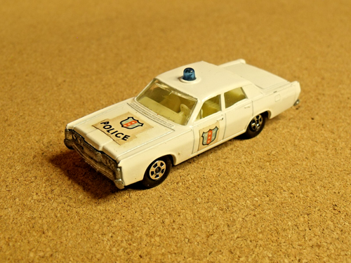 OLD VINTAGE LESNEY MATCHBOX # 55 MERCURY POLICE CAR SUPERFAST ORIGINAL BOX - Picture 10 of 12