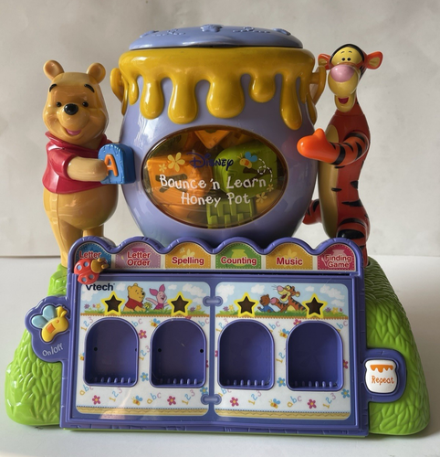 Disney Vtech Bounce n Learn Honey Pot Pooh Tigger Letter Sounds Music Spelling - Picture 2 of 24