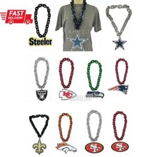 NFL Team Fan Chain Necklace 3D Foam Logo -2 in 1