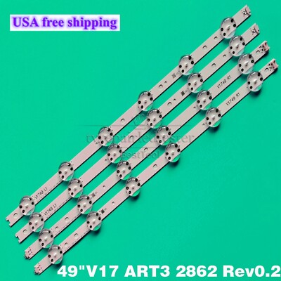 LED strips For LG 49'' V17 ART3 TV 49UJ675V 49UJ676V 49UJ634V 49UJ670V 49UJ6565 