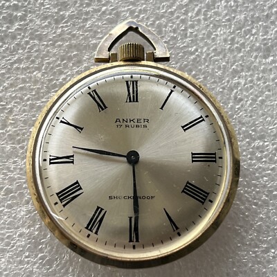 Gold Anker 100 17 Rubis Shockproof Taschenuhr Taschenuhr Anker 100