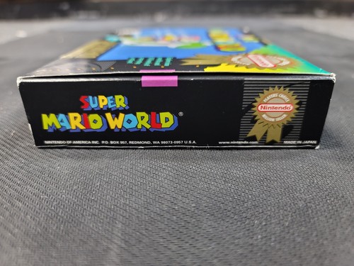 Super Mario World Player Choice Super Nintendo SNES Complete Box CIB Near Mint - Picture 3 of 6