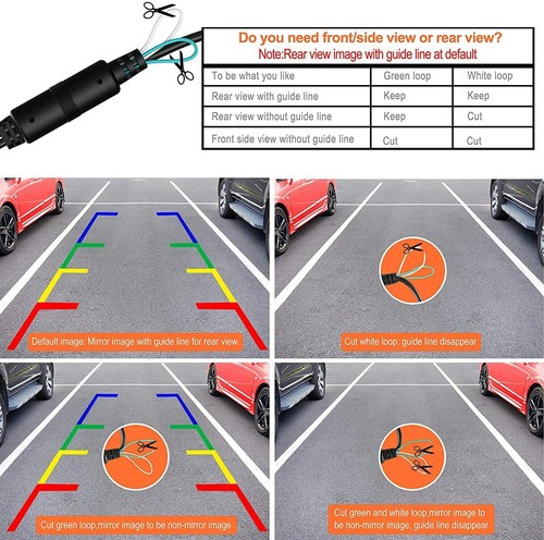 170º CMOS Car Rear/Front/Side View Reverse Backup Parking Camera Waterproof - Picture 4 of 11