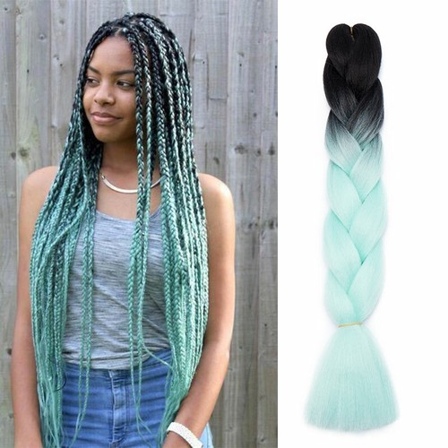 Jumbo Braiding Hair Pre Stretched Braiding Hair Extensions Synthetic Hair Party - Picture 45 of 73