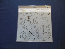 The Crafter's Workshop Template - Stencil Medium 12" x 12" - New - Time Travel