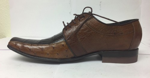 Zapatos de vestir suaves para hombre marrón genuino de cuero de cocodrilo vientre talla 6,5 - Imagen 4 de 5