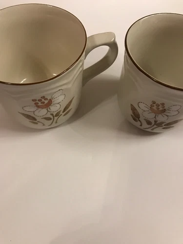 Set Of 2 Cups/Mugs Cumberland Stoneware Mayblossom Japan 8 oz