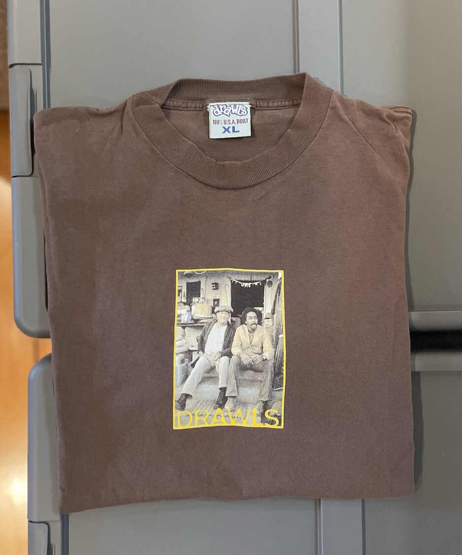 90s streetwear vintage t-shirt single stitched Drawls 90s streetwear vintage t-shirt single stitched Drawls