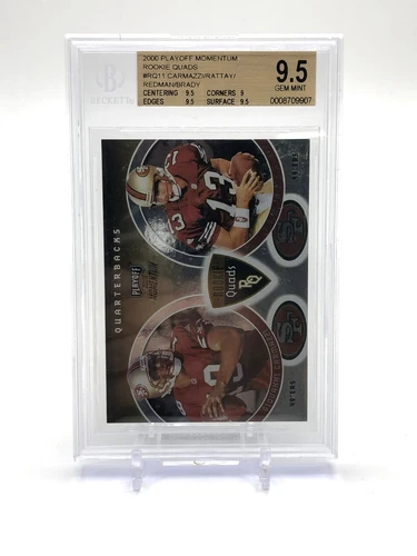 2000 Playoff Momentum Rookie Quads Tom Brady #RQ11 QUAD BGS 9.5 GEM MINT RC