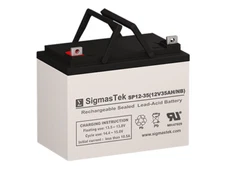 Simplex Alarm 112047 Replacement Battery By SigmasTek - 12V 35AH