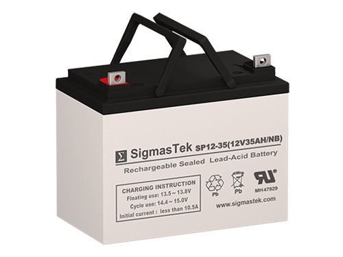 12V 35AH Battery Replacement for Mighty Max ML35-12 by SigmasTek - Picture 1 of 8