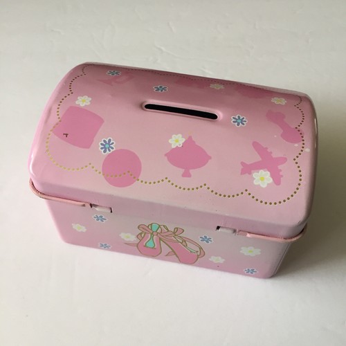 Vintage Sanrio 1995 - Ballet Slippers Pink Metal Box - Damaged - Picture 5 of 7