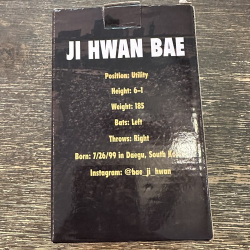 RARE Ji Hwan Bae Bobblehead 2023 Pittsburgh Pirates MLB baseball Indy Prospect - Picture 7 of 10