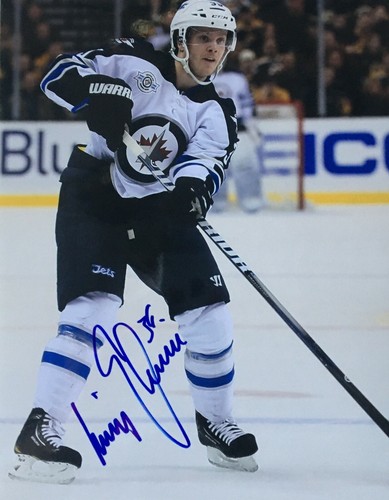Foto 8x10 firmada por Tobias Enstrom Winnipeg Jets  - Imagen 1 de 2