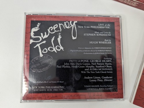 Sweeney Todd Live in Concert 2 CD set booklet + sleeve - Bild 7 von 15