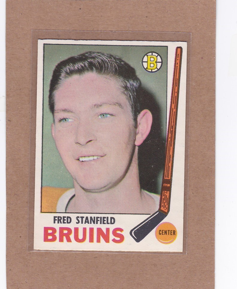 1969-70 O PEE CHEE HOCKEY FRED STANFIELD #32 BRUINS EX+ *A29534