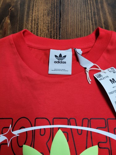 Adidas Originals HC2115 Men's Trefoil Forever Red T-Shirt Size Medium - Picture 6 of 7