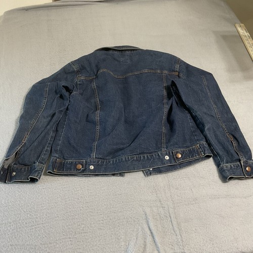 GAP KIDS XXL DARK BLUE DENIM JACKET LOGO BUTTON-FRONT, 2 FRONT POCKETS, 14-16 - Picture 1 of 3