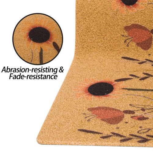 Fall-Sunflower-Doormat-Welcome-Door-Mat - Flower Indooor-Outdoor-Coir-Door-Ma... - Picture 7 of 7