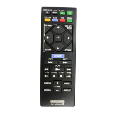 Replacement For Sony Blu-ray DVD Remote Control RMT-VB500U
