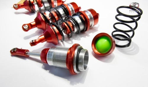 CR ARRMA Front+Rear (RED) Alloy Shocks for 1/7 Felony Limitless Infraction BLX - 第 6/9 張圖片