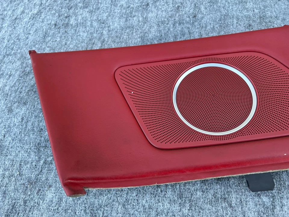 CUBIERTA DE CUERO PANEL TRASERO IZQUIERDO CONVERTIBLE ROJO OEM 27K 13-17 AUDI A5 S5 Foto 3 de 4