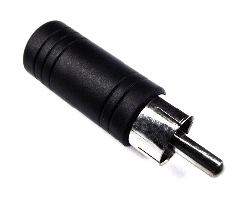 From OZ Quality 1PC RCA to 3.5mm Stereo Black Plug Jack Audio Connector Adapter - Bild 2 von 4