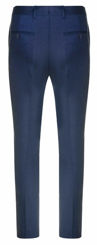 Mens Navy Blue 3 Piece Tweed Herringbone Suit Peaky Blinders Classic Tailored - Picture 2 of 8