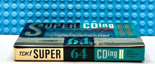 TDK SUPER CDing II 64 TYPE II BLANK CASSETTE TAPE (1) (SEALED) - Picture 3 of 3