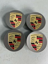 Porsche Macan Nabendeckel PLATINUM OB5 NEU und ORIGINAL 4x seidenmatt NEU