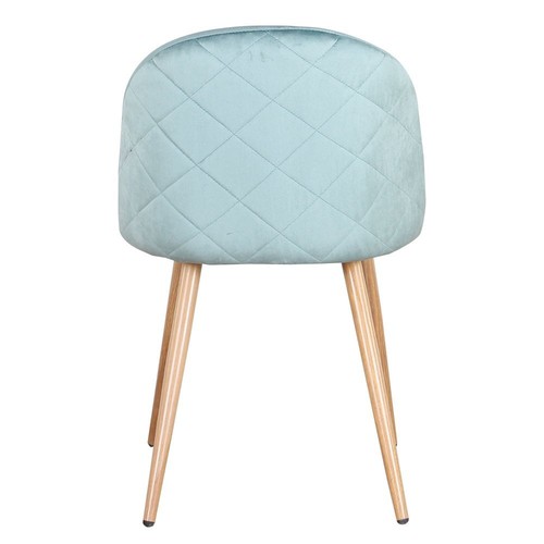 Pack 2 Sillas de Comedor Acolchadas con Cubierta de Terciopelo Diseño Moderno - Imagen 6 de 11