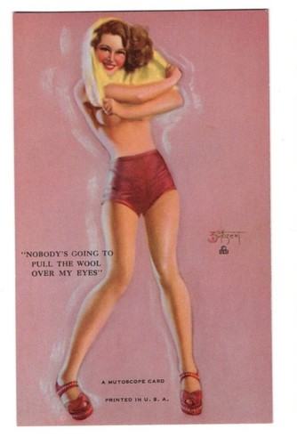 4 Mutoscope “Hot Girls” 1940’s Pin Up Glamour Ladies Cards Moran Mozert et al - Picture 6 of 6