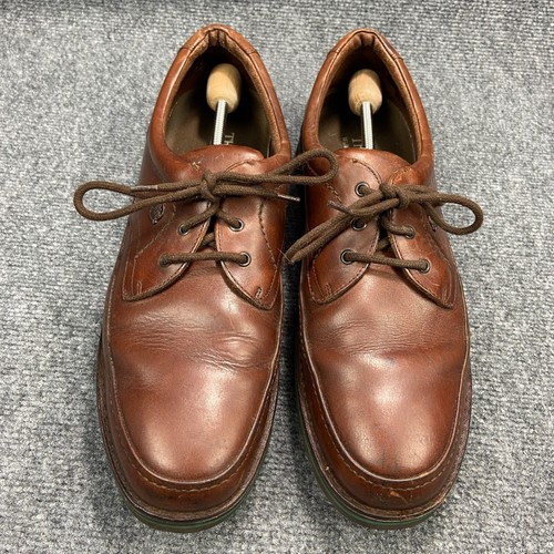 The Body Shoe by Hush Puppies Mens 14 Brown Leather Walking Shoes - Picture 2 of 19