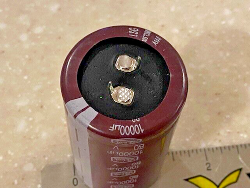 2pz Condensatore audio elettrolitico a scatto radiale 10000uF 80V LELON serie LSG - Foto 3 di 9