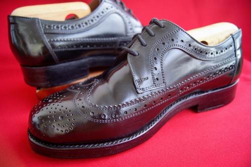 Heinrich Dinkelacker Pferdeleder Shell Cordovan UK 7 Janosh Full Brogue Top! - Bild 12 von 12