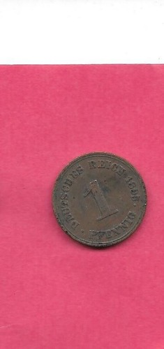 GERMANY GERMAN KM10 1895 A VF-VERY FINE-NICE OLD ANTIQUE PFENNIG BRONZE COIN - 第 1/1 張圖片