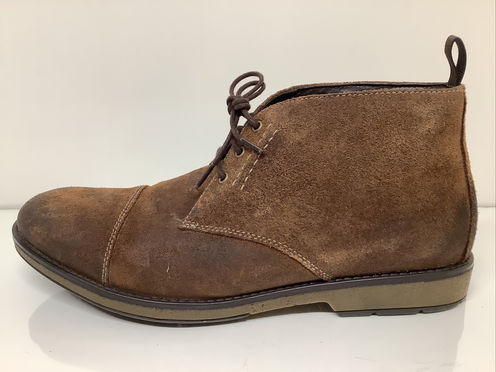 Hinman mid dark tan suede Clearance
