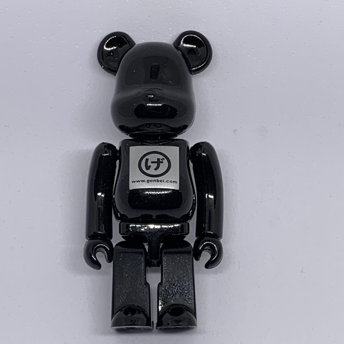 genbei BE@RBRICK 100% シルバー ブラック 2体セット Bearbrick X Genbei Flip Flop 100% Medicom Be@rbrick 2009